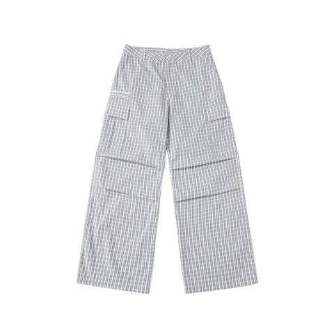 WHOOSIS (unknown name) plaid work pants, long pants, casual pants, loose and comfortable, versatile and trendy for both men and women