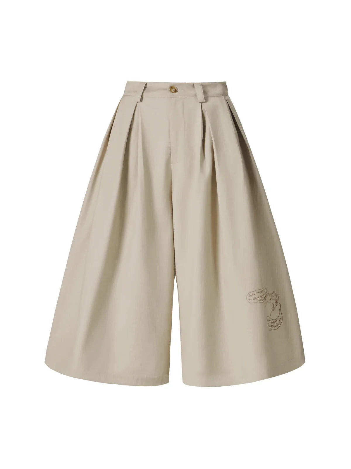EMO "Filtered Words" Wide Leg Trousers