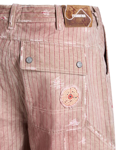 EMO “Acid Smiley” Washed Carpenter Shorts