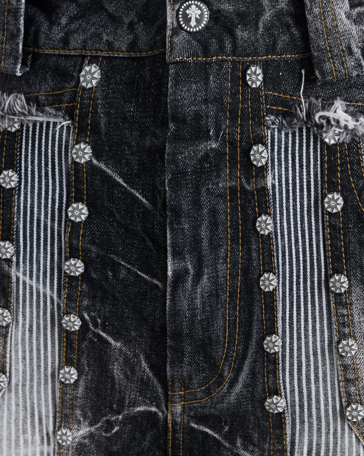 EMO Cropped Washed Denim Jeans