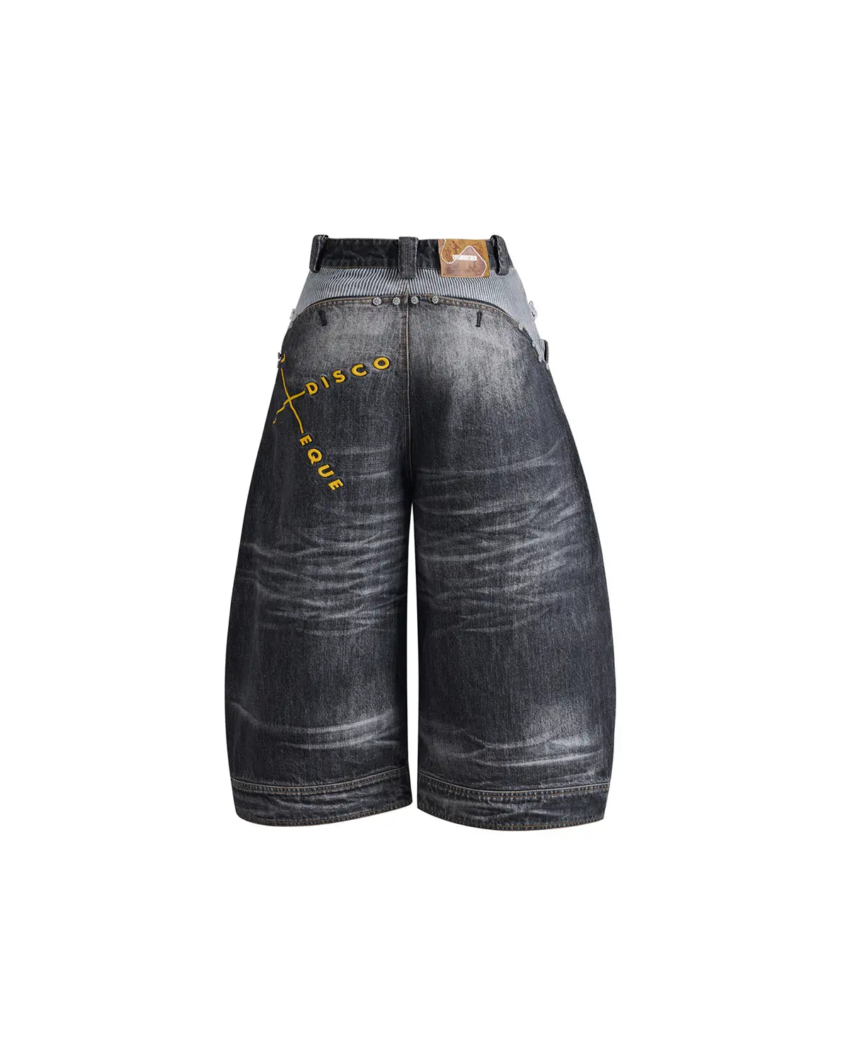 EMO Cropped Washed Denim Jeans