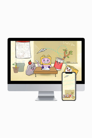 School Digital Wallpaper